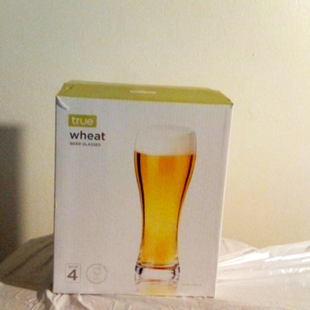 Wheat beer glasses 23 Oz